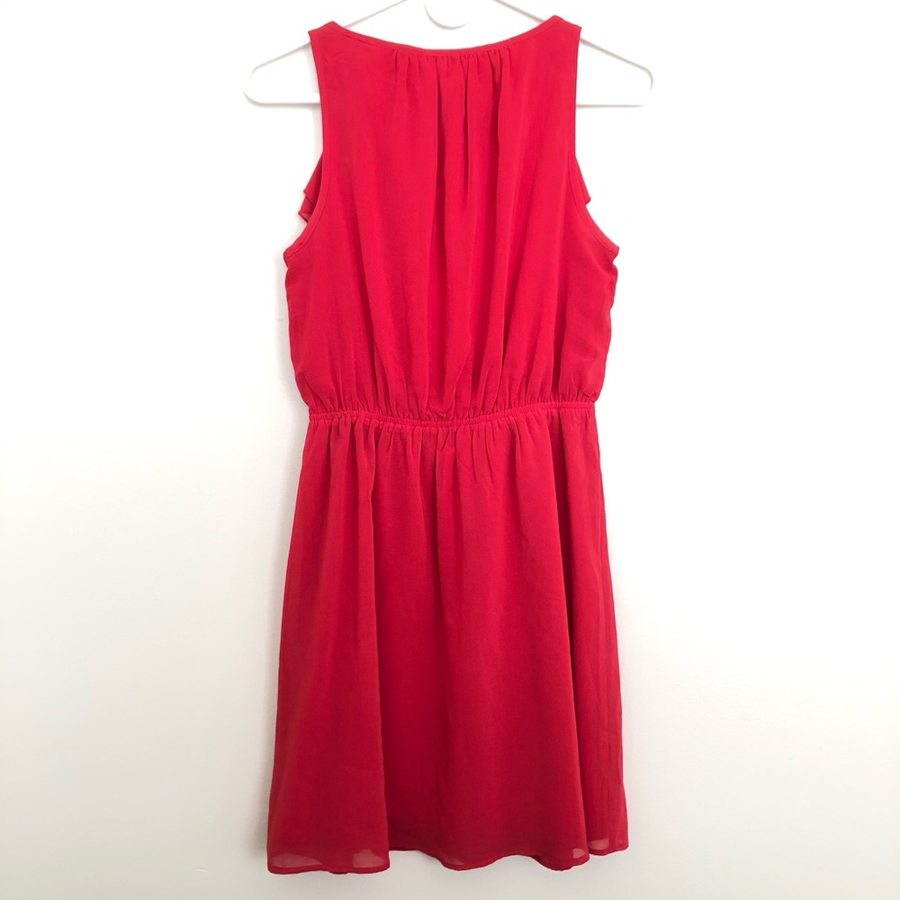 Red Ruffled Dress - Picture 2 of 5